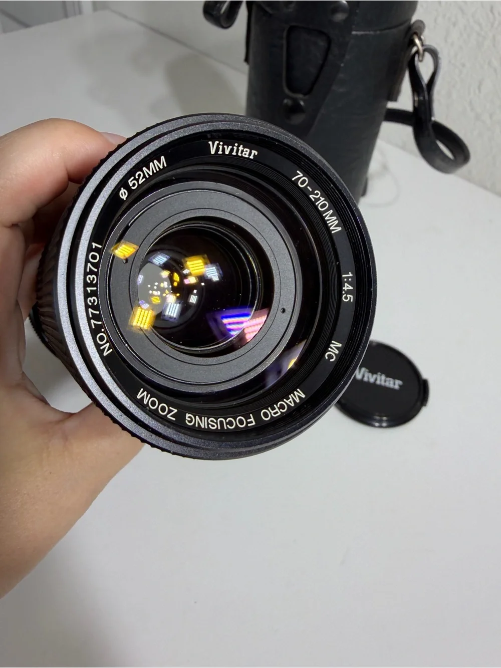 Vintage Vivitar 70-210mm 1:4.5 Macro Focusing Zoom Lens